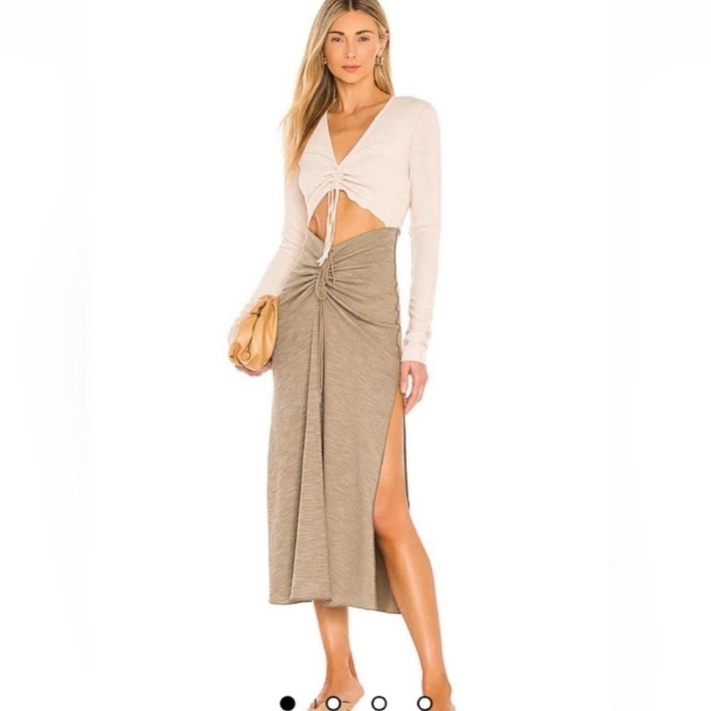 Song of Style Ezra Midi Cut-out Dress